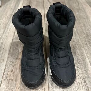 LIKE NEW Sorel Toddler Kids Black Winter Boots size 11